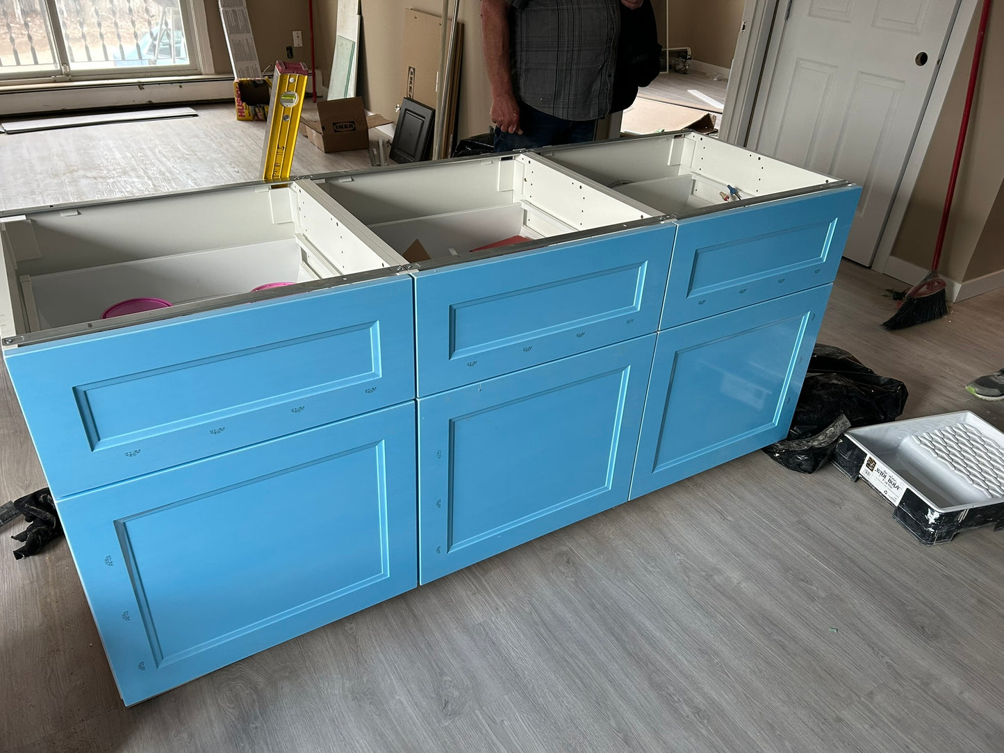 Kitchen cabinets installation