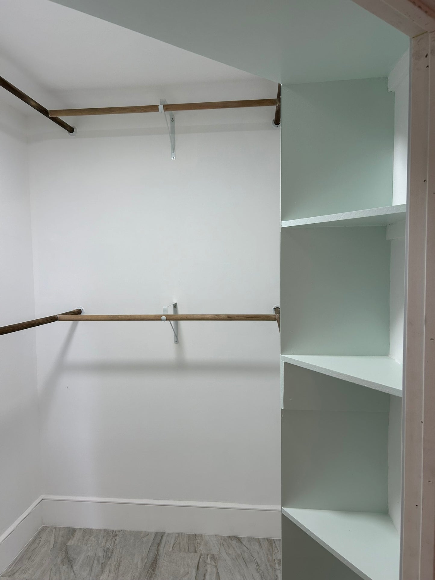 Closet and shelving system installation