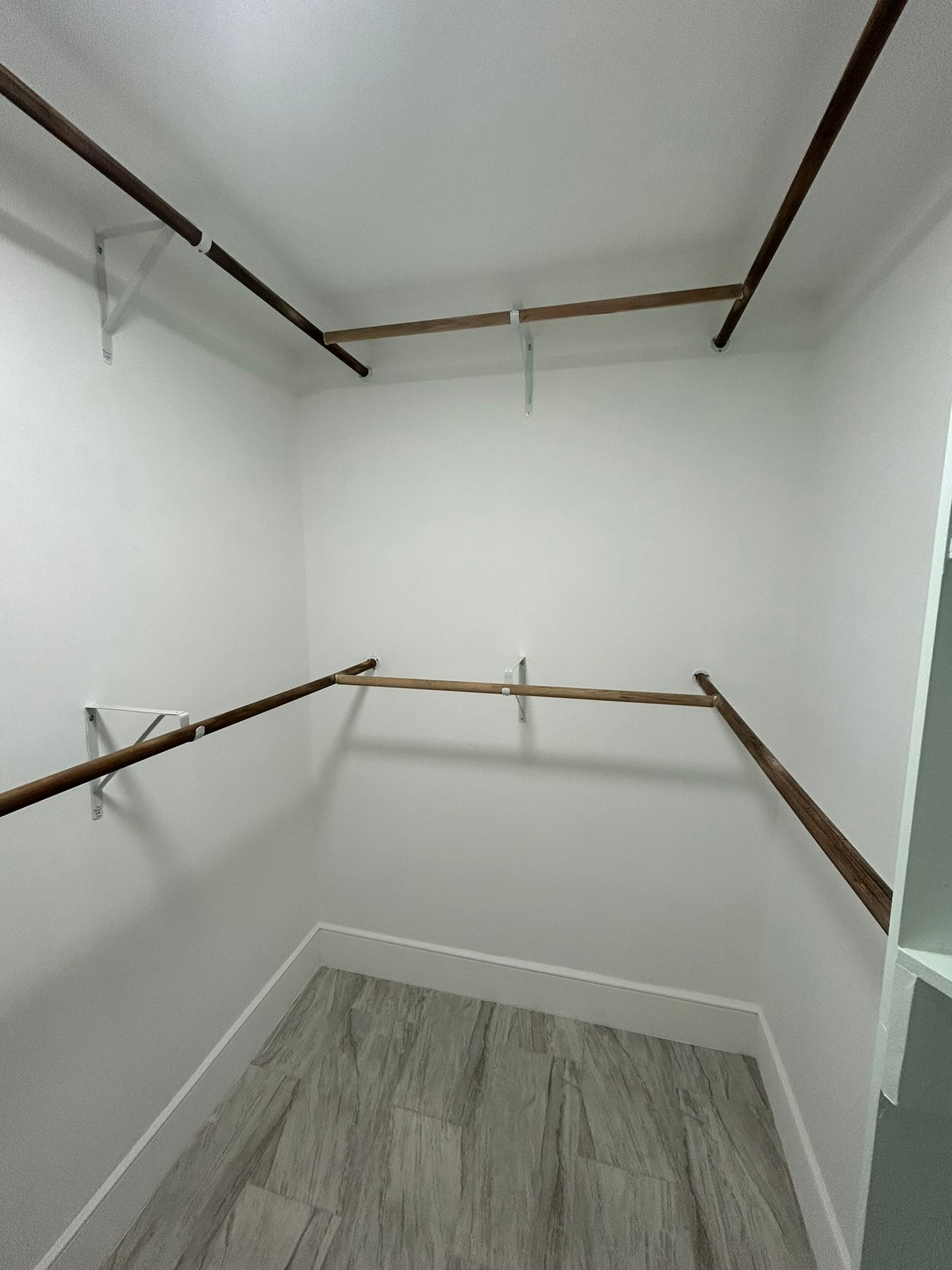 Closet and shelving system installation