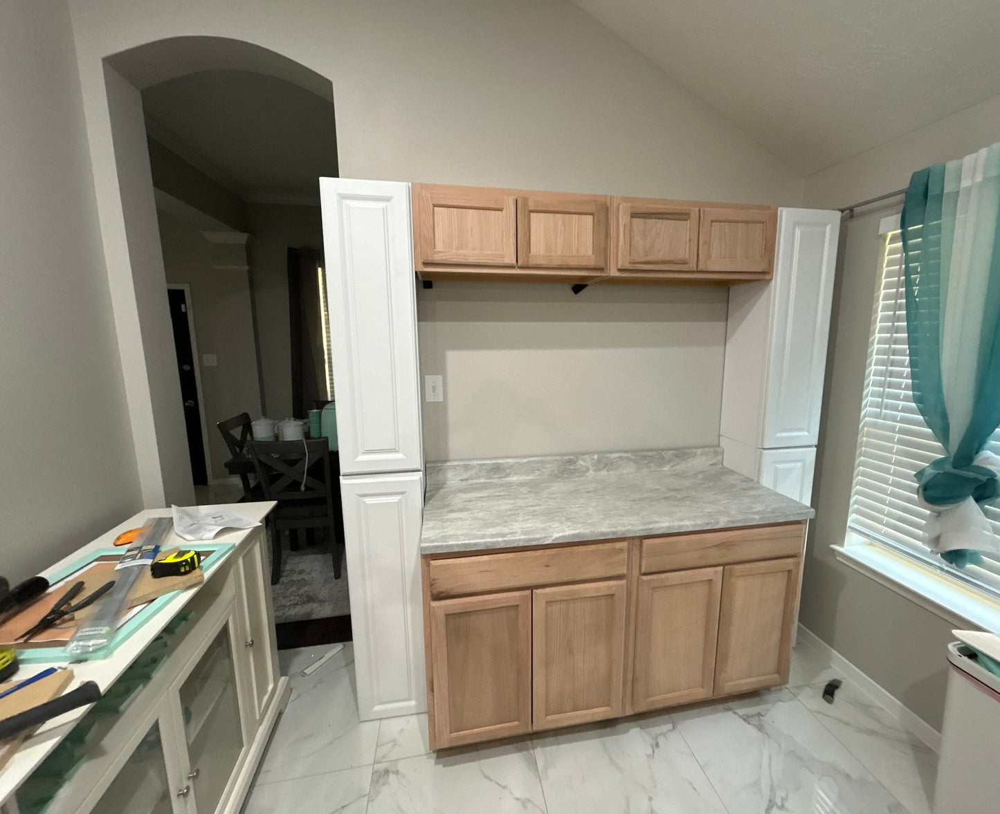 Kitchen cabinets installation