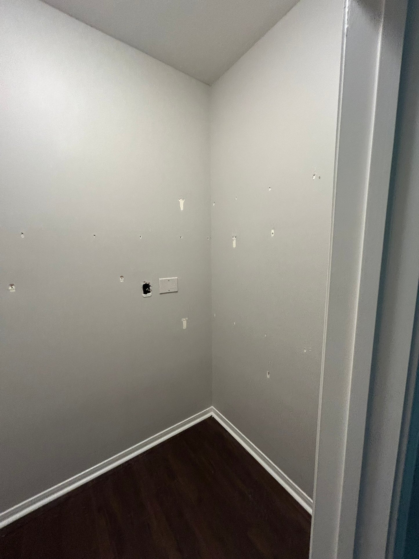 Closet and shelving system installation